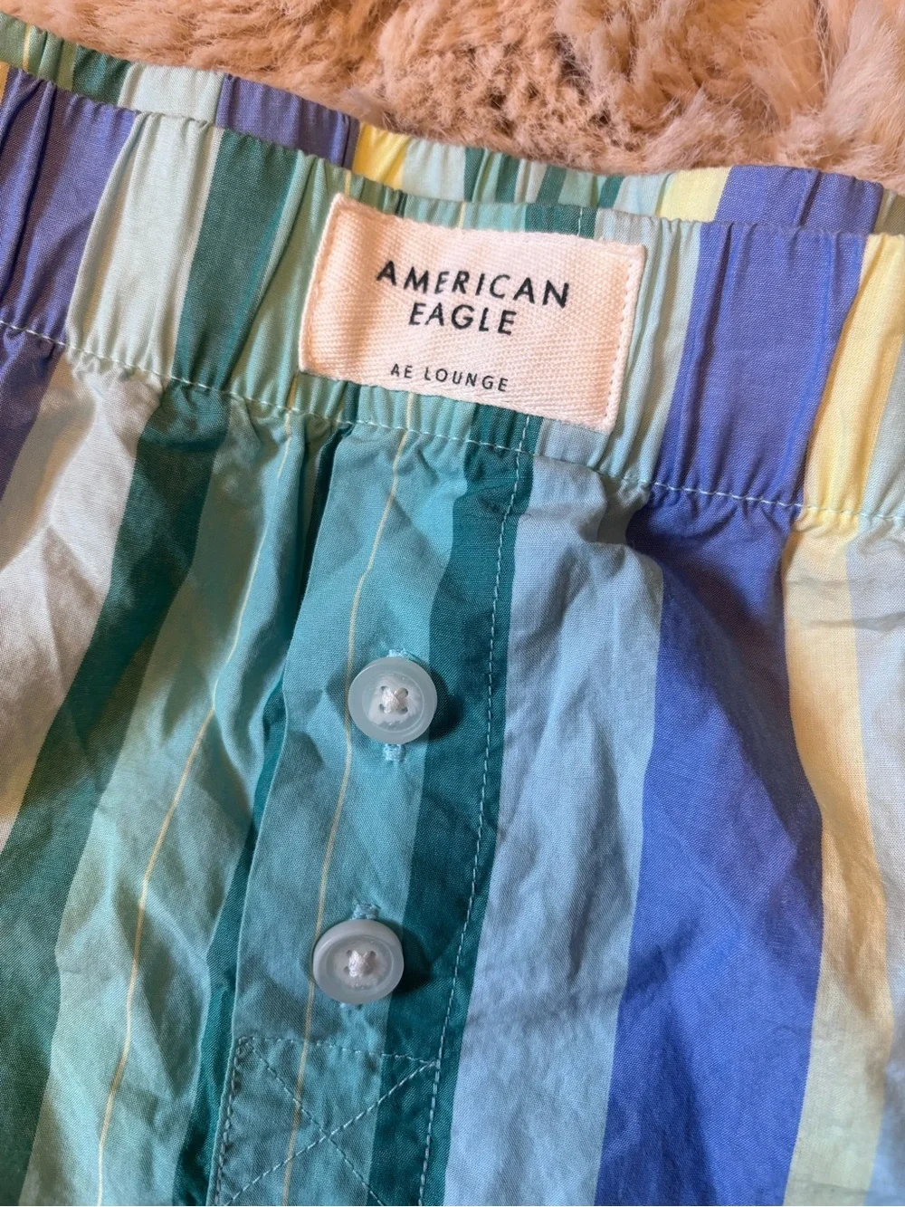 American Eagle Outfitters Multicolor Striped Lounge Shorts